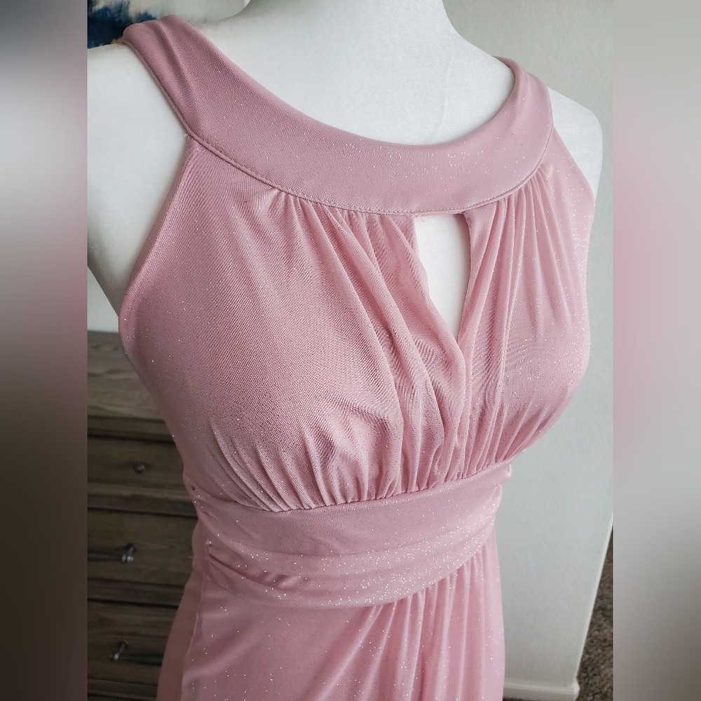 Sweet Storm sparkly pink prom dress
